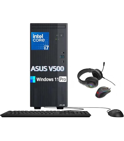 Amazon.com: ASUS V500 Business Tower Desktop Computer • 10-core